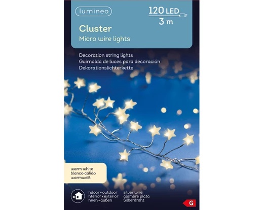 Micro luci decorative LED 300cm 120 lampadine