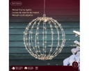 Cornice luce sfera metallo 28cm 192 LED argento