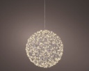 Cornice luce LED esterna d.38 cm argento