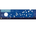 Micro luci LED fisse 195 cm argento/bianco caldo