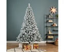 Albero innevato verde e bianco 96x150 cm