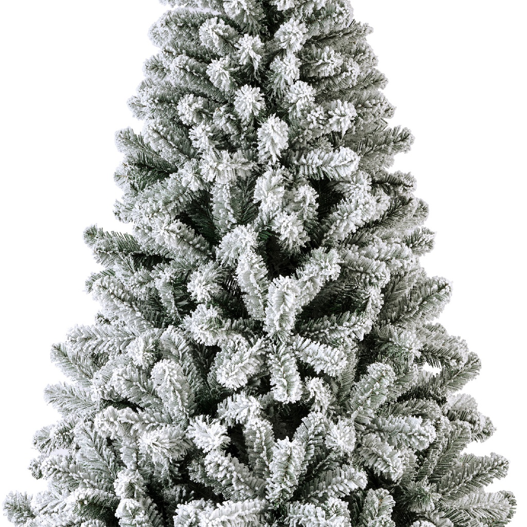 Pino innevato verde e bianco h.180 cm