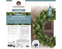 Corona solare LED verde/bianco 80cm x 10cm