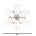 Appendino glitter fiocco di neve 21x0,8 cm