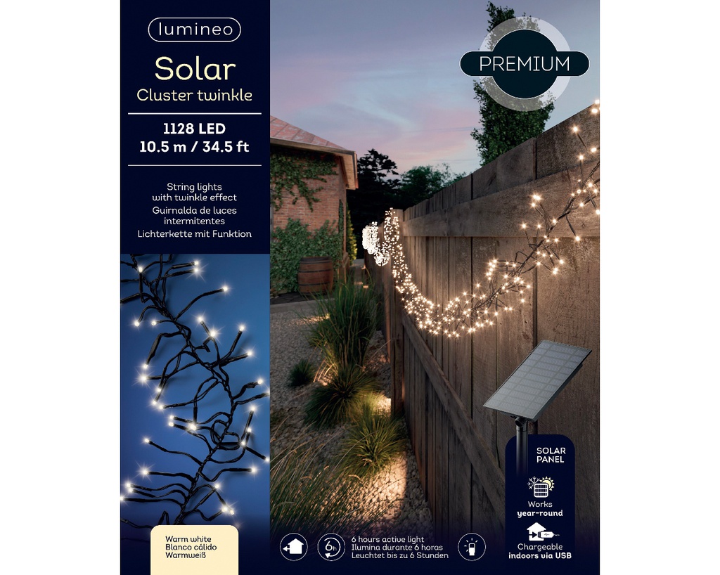 Luci solari a grappolo 1050cm 8 funzioni