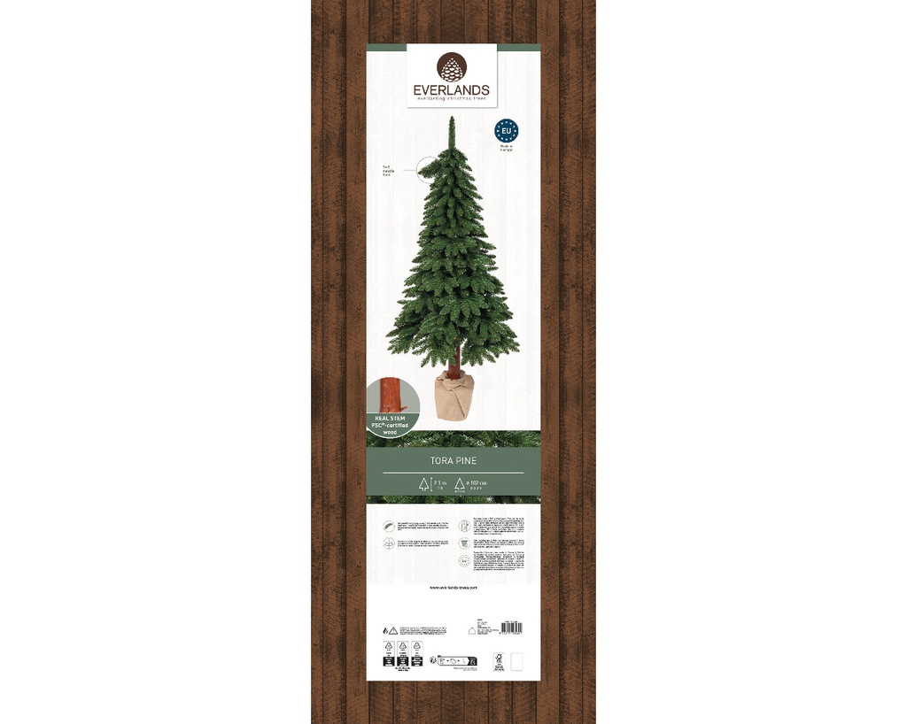 Albero di pino verde h. 210 cm x dia 102 cm