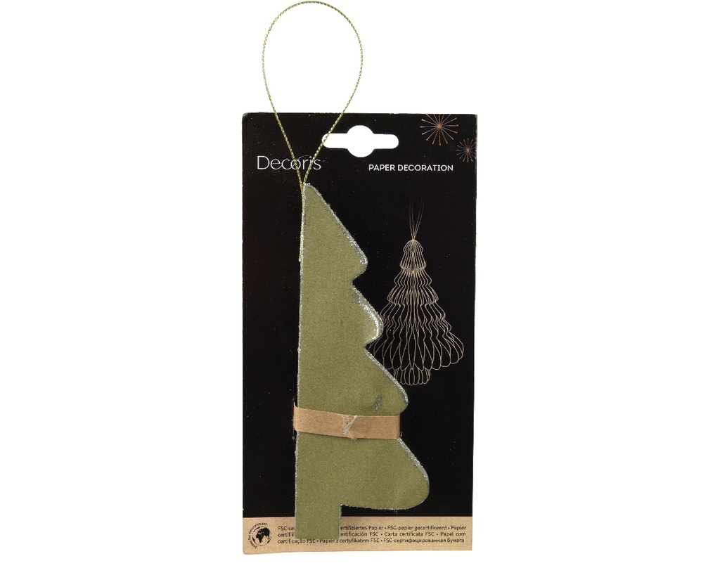 Albero di carta champagne h.15cm dia11.25cm