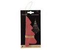 Albero di carta champagne 11.25x15 cm rosso