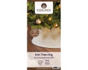 Copribase d'albero bianco/oro 70x27 cm