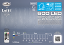Luci di ghiaccio 500x105cm con 600 LED