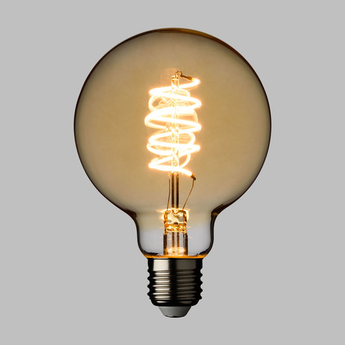 Lampada E27 G95 4W 230V 2200°K Golden