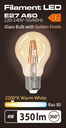 Lampada E27 4W 230V 2200°K Golden 60x102mm