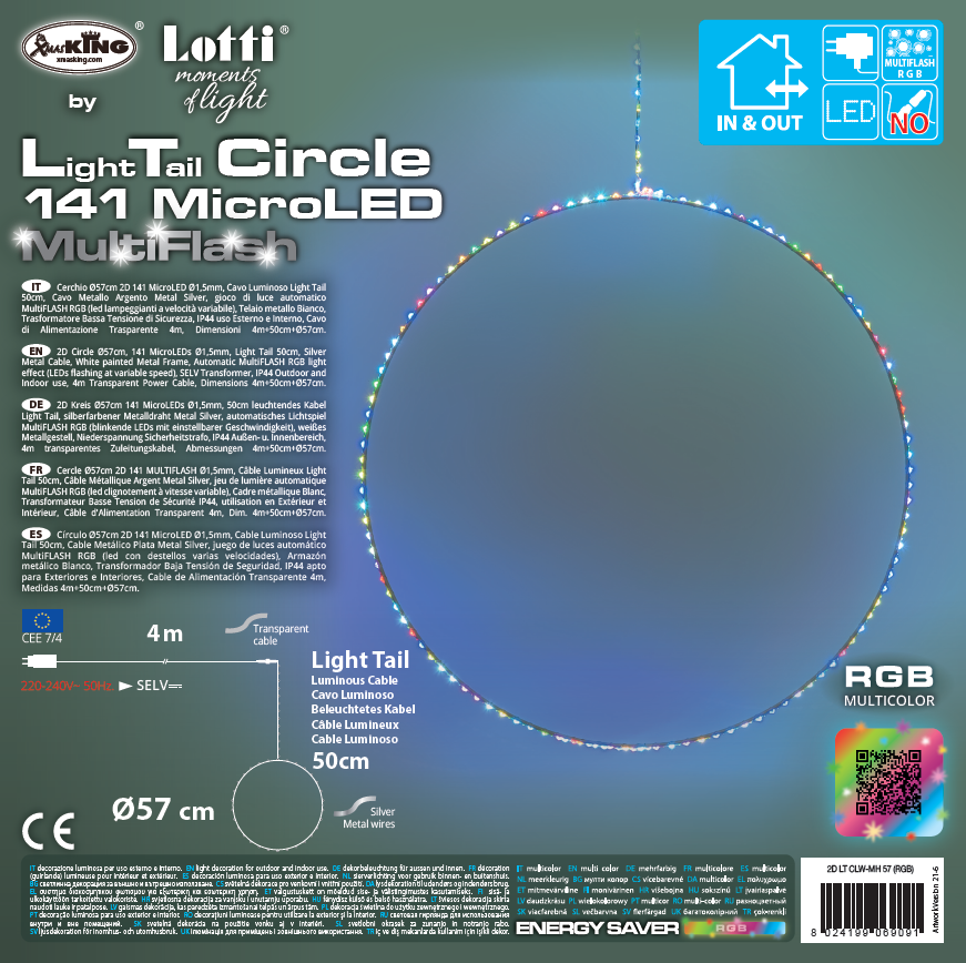 Cerchio 2D ø57cm MicroLED RGB Multiflash