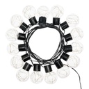 Catena solare 15 lampadine G50 2x6m