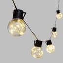 Catena solare 15 lampadine G50 2x6m