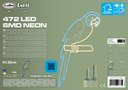 Neon bifacciale LED 50x120cm Mix4
