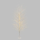 Albero rami bianco 110x200 cm con led