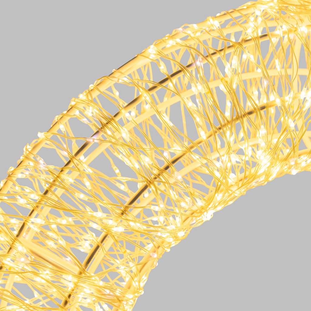 Lampada 3D ø55cm con MicroLED e FlashLED