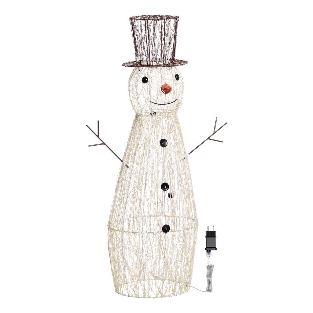 Pupazzo di neve 3D H100cm con MicroLED
