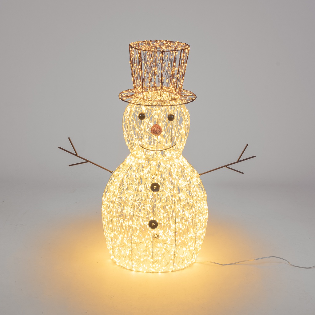 Pupazzo di neve 3D H70cm con MicroLED