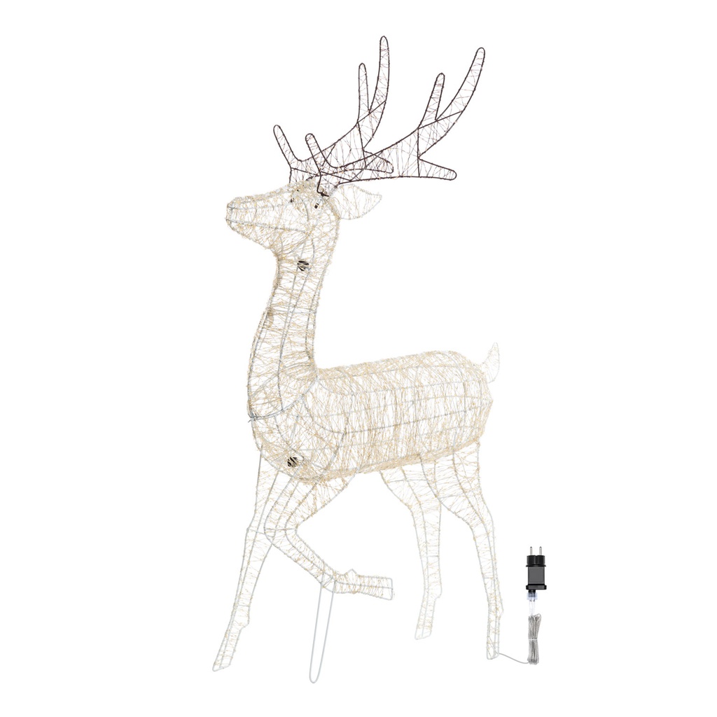 Renna 3D H130cm con zampa alzata