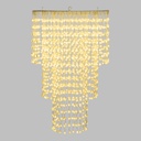 Lampadario a cascata ø55xH85cm LED bianco caldo