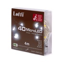 Catena microLED 4m bianco fissa 2xCR2032