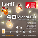 Catena decorativa 4m con 40 MicroLED