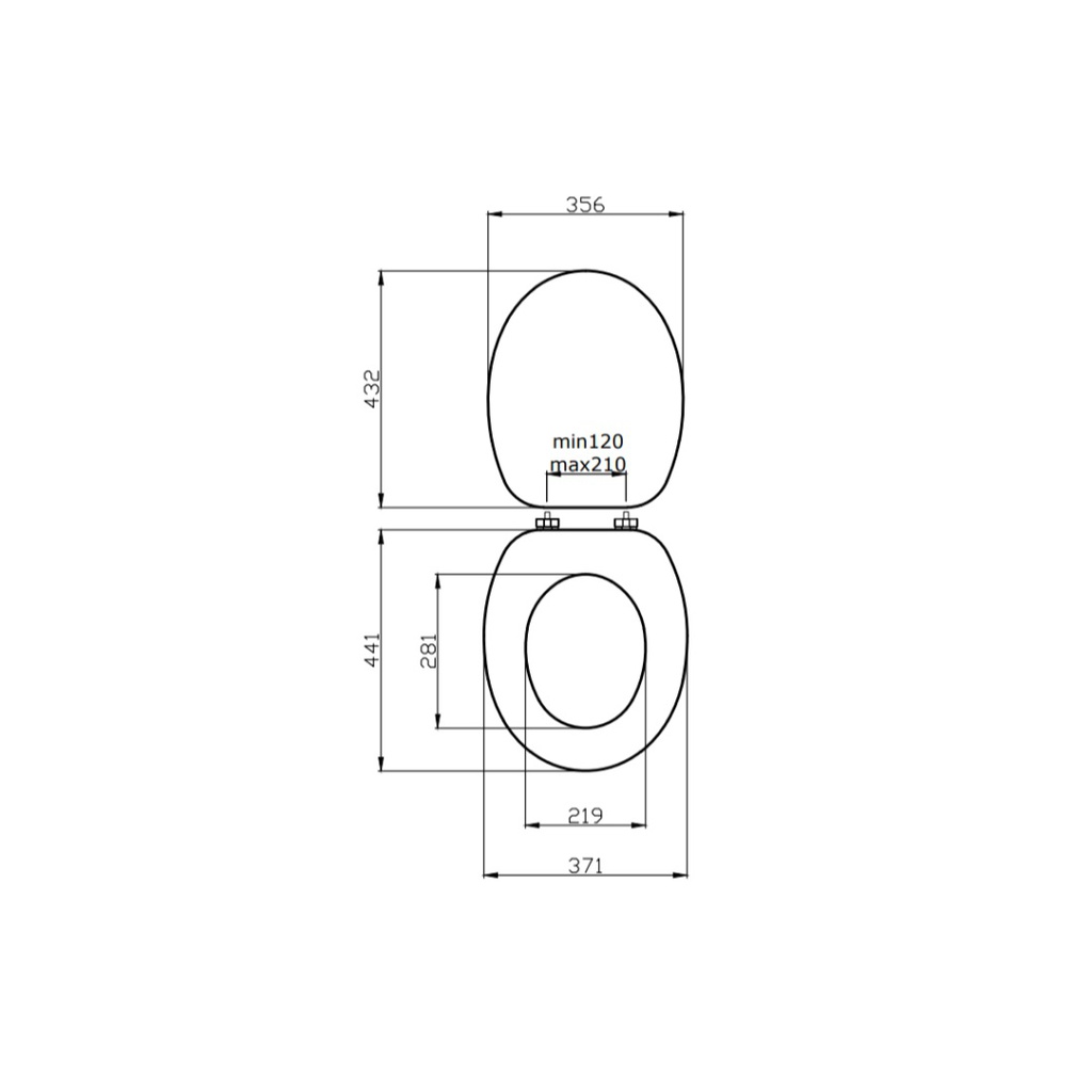 Copriwater universale opaco FSC mix