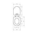 Sedile wc modello Aretusa bianco