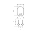 Sedile tavoletta wc bianco per vaso Sintesi