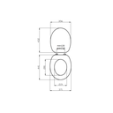 Sedile wc blu elettrico in MDF FSC