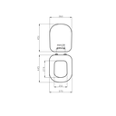 Copriwater modello Oasi in MDF bianco
