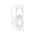 Sedile wc quadrato compatibile casa ceramica pozzi ginori
