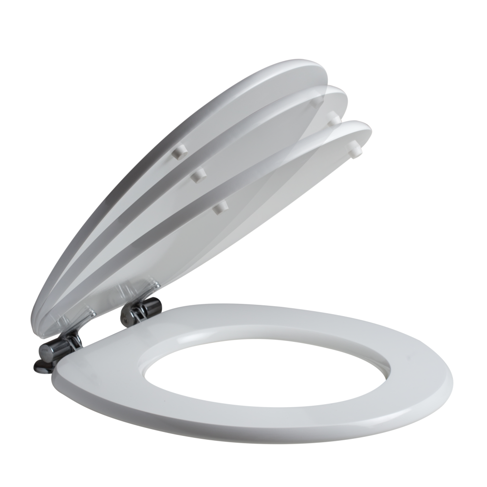 Copriwater universale soft close bianco