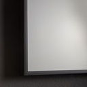 Specchio 60x80 con telaio in PVC nero opaco