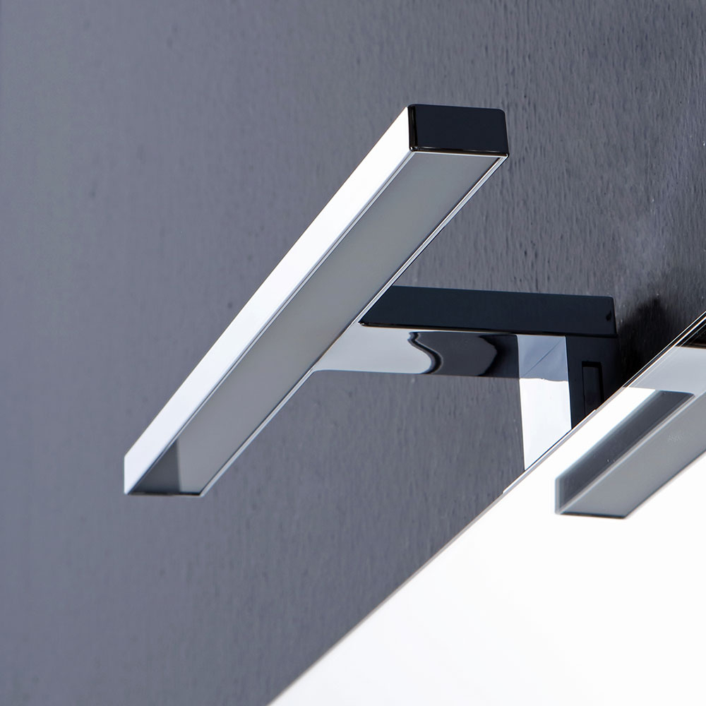 Specchio a filo lucido 100x70 con led