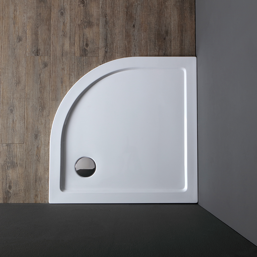 Piatto doccia semicircolare 80 cm acrilico