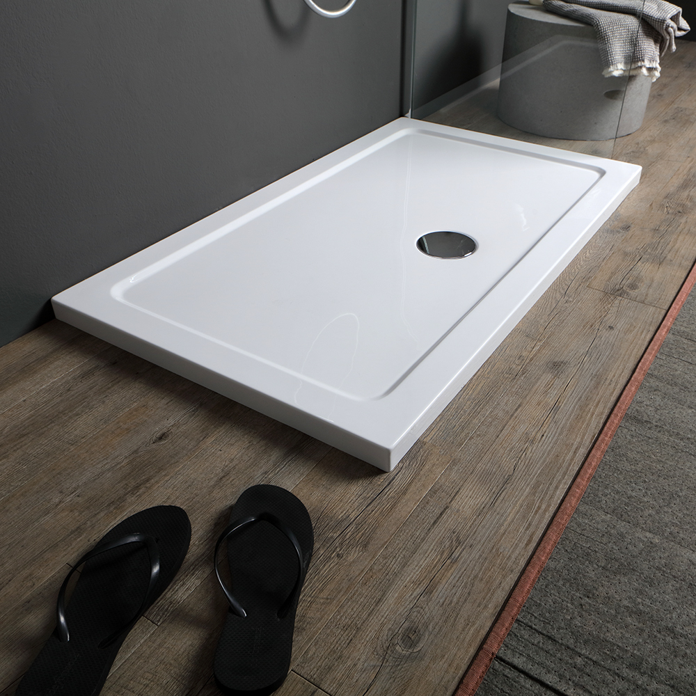 Piatto doccia rettangolare 120x80 bianco