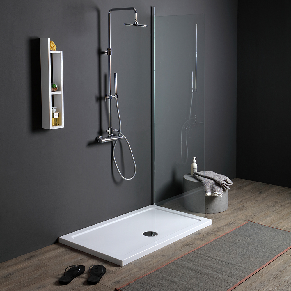 Piatto doccia rettangolare 120x80 bianco