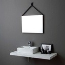 Specchio rettangolare 70x50 con cornice nera