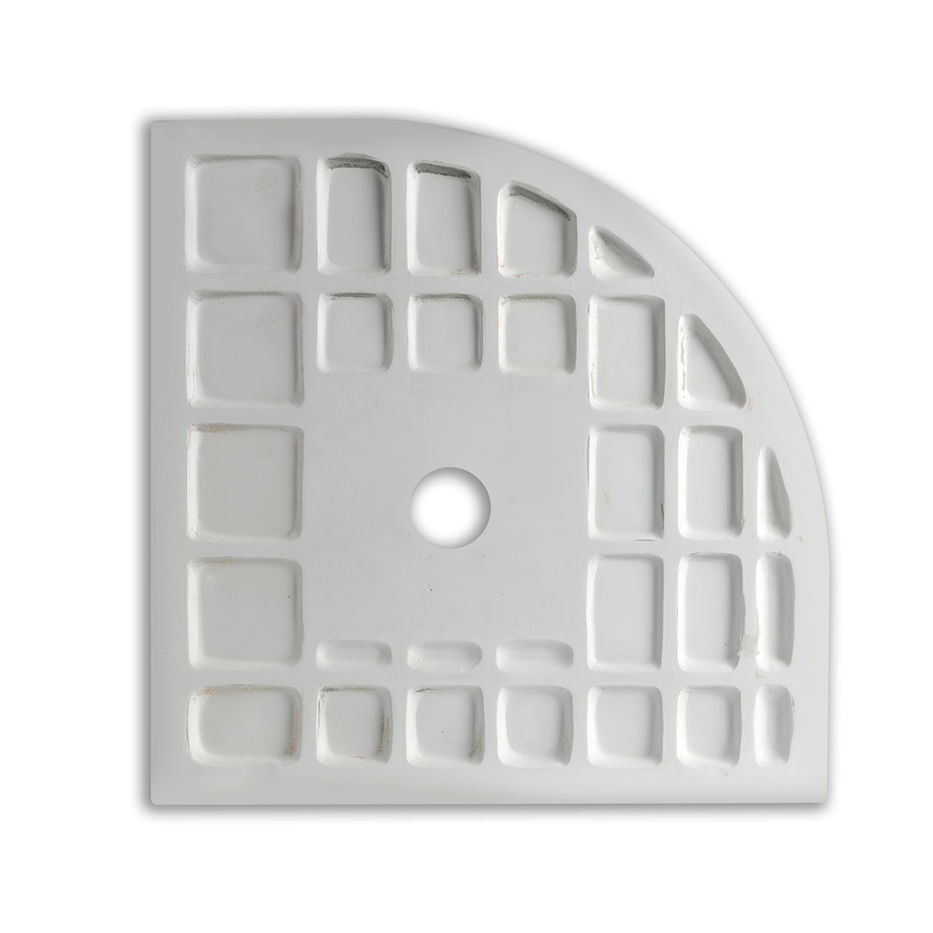 Piatto doccia semicircolare 80x80 in resina
