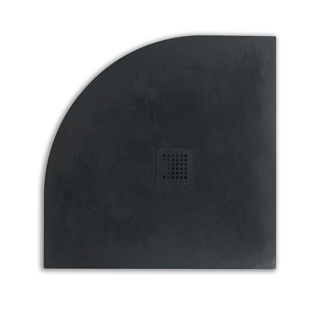 Piatto doccia semicircolare 80x80 antracite