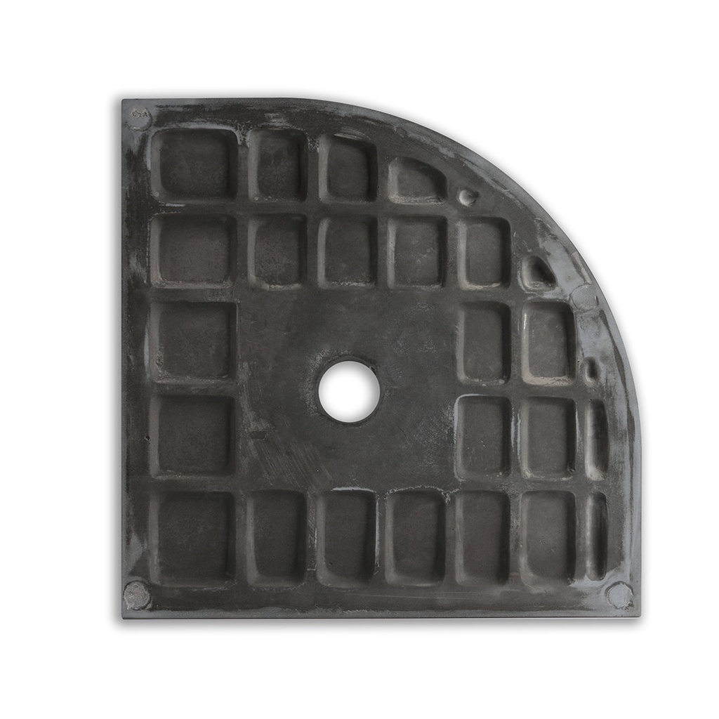 Piatto doccia semicircolare 80x80 antracite