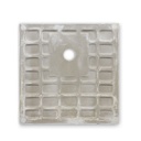 Piatto doccia quadrato 80x80 in resina bianca