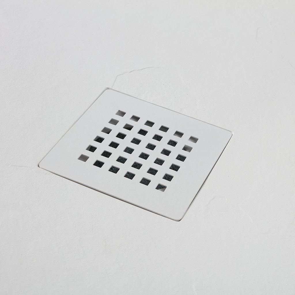 Piatto doccia semicircolare 90x90 in resina bianca