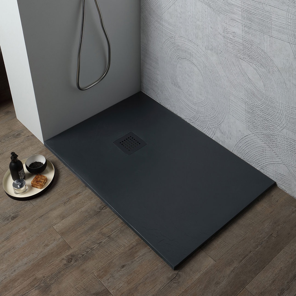 Piatto doccia 100x80 cm in resina antracite