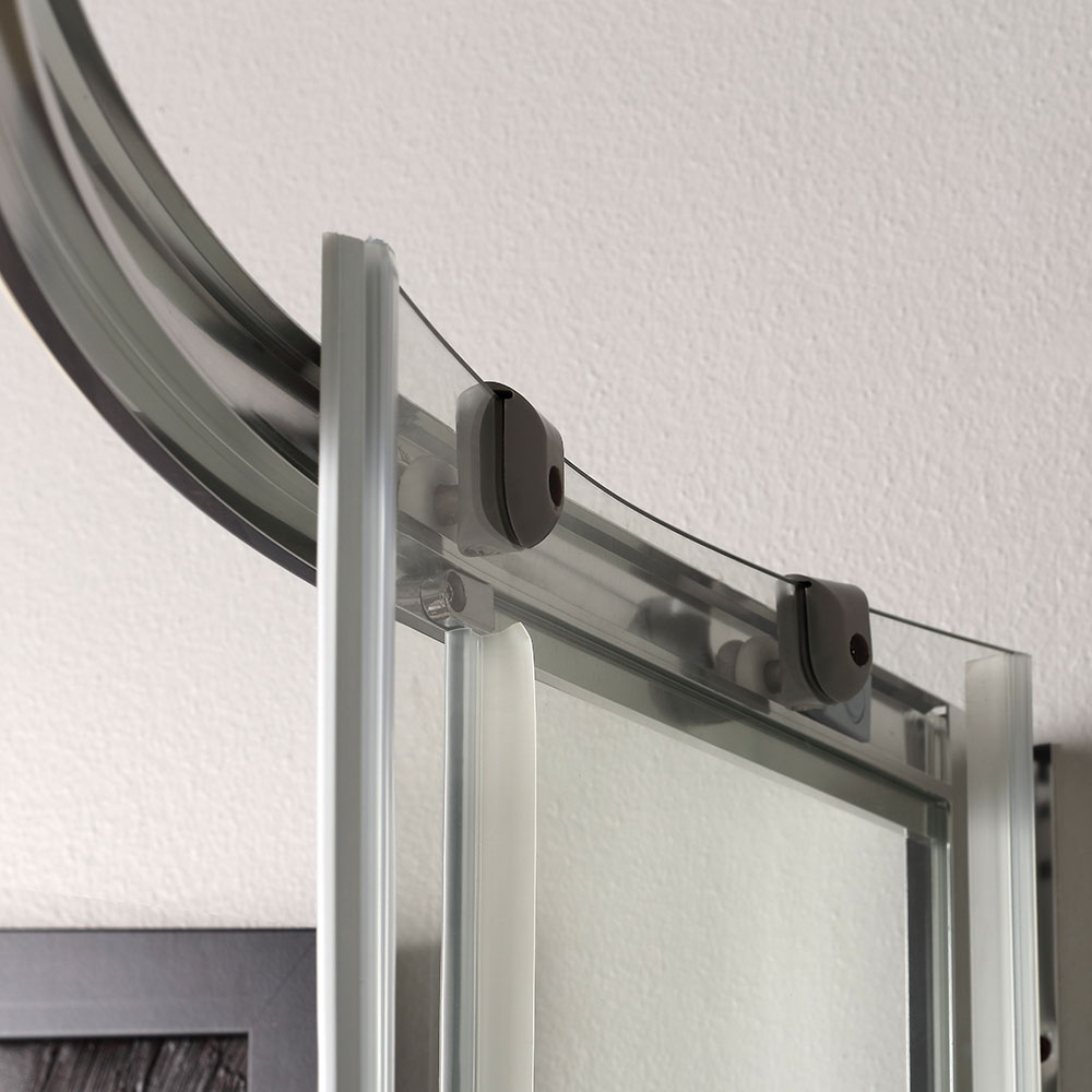 Box doccia semicircolare 80x80 cm trasparente
