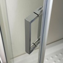 Box doccia semicircolare 80x80 cm trasparente