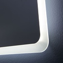 Specchio stondato 60 x 60 cm con led